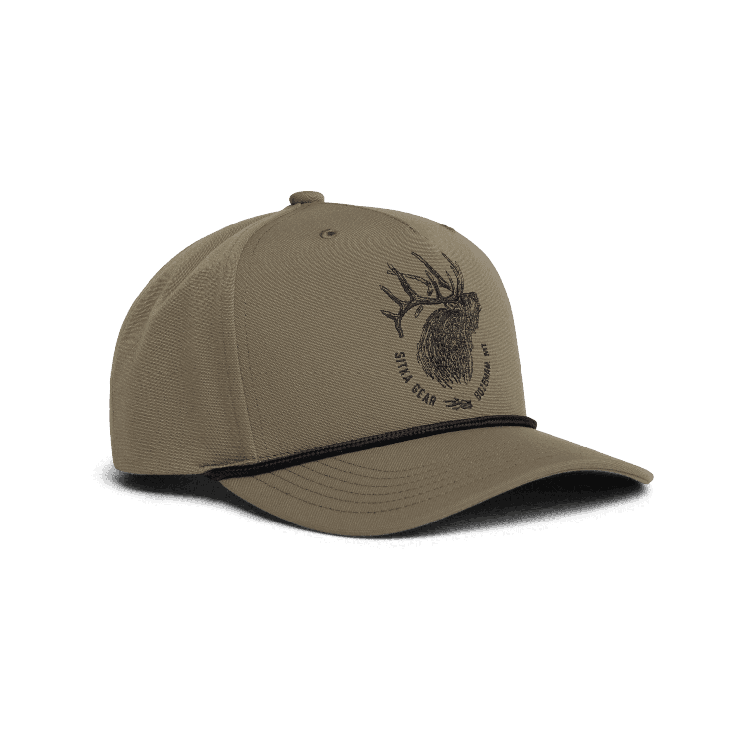 Elk Sketch Retro 5 Panel Snapback
