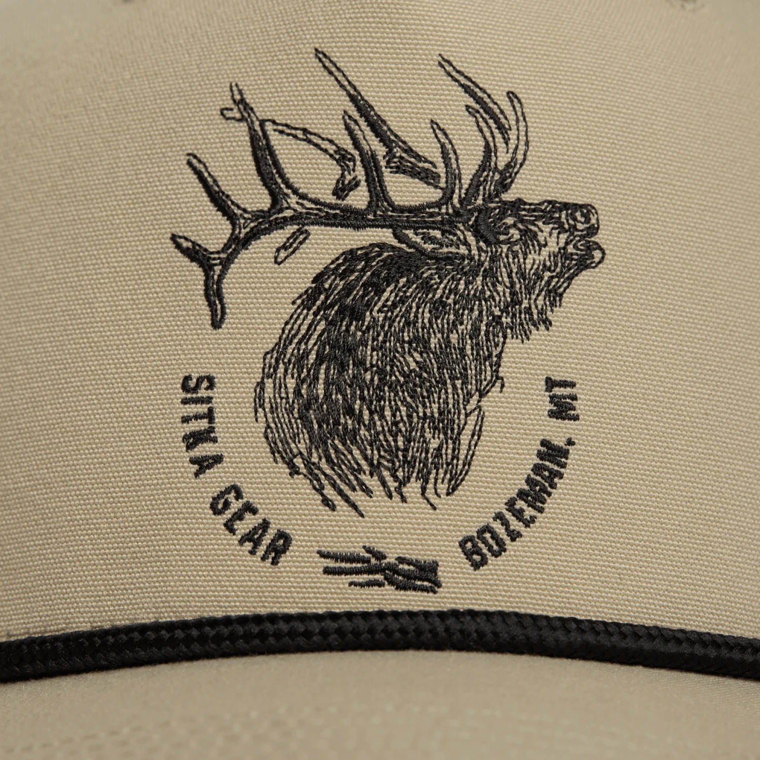 Elk Sketch Retro 5 Panel Snapback