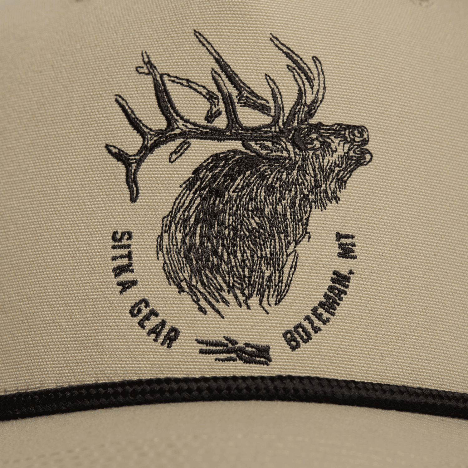 Elk Sketch Retro 5 Panel Snapback